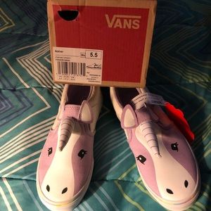Brand New! Vans Asher Unicorn Youth/Missy Size 5.5